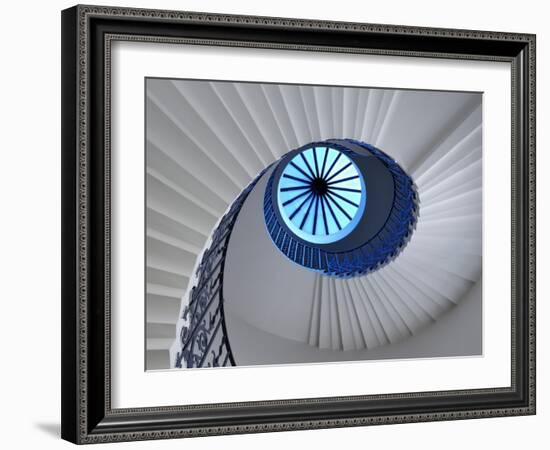 Europe, England, London, Greenwich, Queen's House, Tulip Staircase-Mark Sykes-Framed Photographic Print