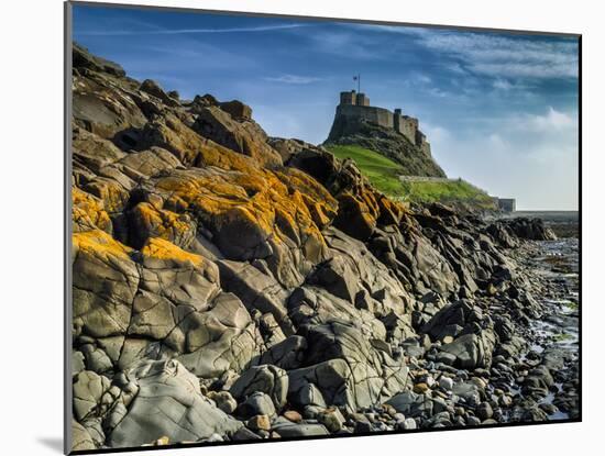 Europe, England, Northumberland, Holy Island, Lindisfarne Castle-Mark Sykes-Mounted Photographic Print