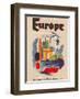 Europe - Fly by Clipper - Pan American World Airways-Pacifica Island Art-Framed Art Print