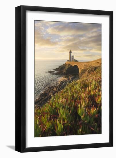 Europe, France, Brittany - The Lighthouse Of The Petit Minou During A November Sunrise (Plouzané)-Aliaume Chapelle-Framed Photographic Print