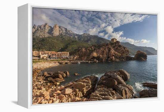 Europe, France, Corsica, Calanche, Bay of Postage-Gerhard Wild-Framed Premier Image Canvas