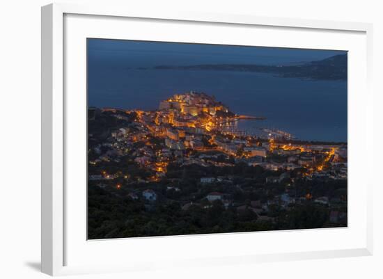 Europe, France, Corsica, Calvi, Town View, Evening Mood-Gerhard Wild-Framed Photographic Print