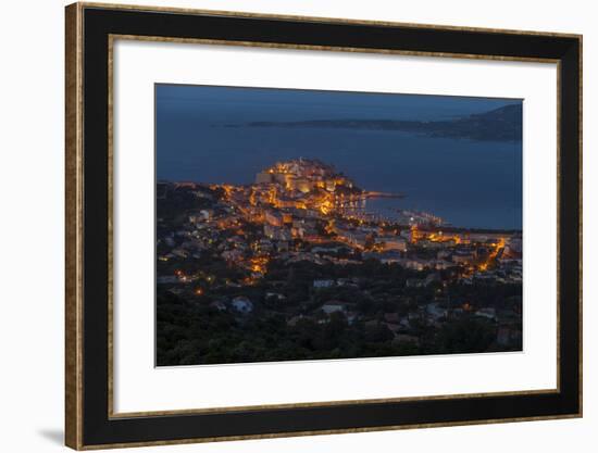 Europe, France, Corsica, Calvi, Town View, Evening Mood-Gerhard Wild-Framed Photographic Print