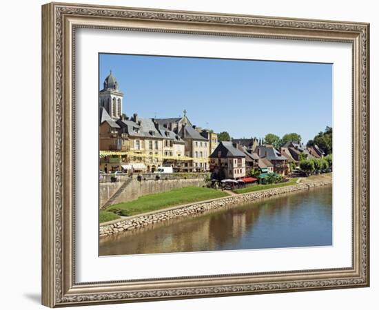 Europe, France, Dordogne, Montignac; the Market Town of Montignac on the Vézère-Nick Laing-Framed Photographic Print