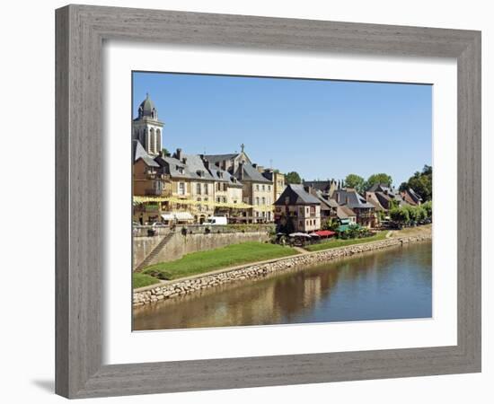 Europe, France, Dordogne, Montignac; the Market Town of Montignac on the Vézère-Nick Laing-Framed Photographic Print