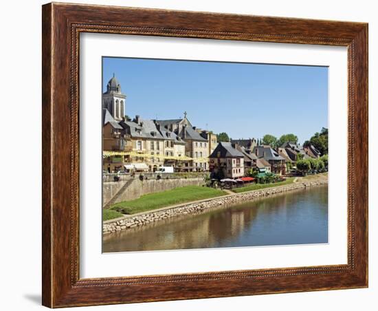 Europe, France, Dordogne, Montignac; the Market Town of Montignac on the Vézère-Nick Laing-Framed Photographic Print