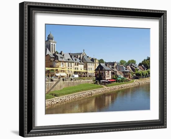 Europe, France, Dordogne, Montignac; the Market Town of Montignac on the Vézère-Nick Laing-Framed Photographic Print