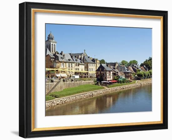 Europe, France, Dordogne, Montignac; the Market Town of Montignac on the Vézère-Nick Laing-Framed Photographic Print