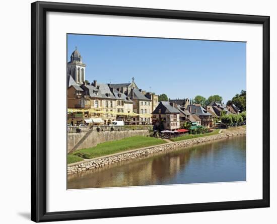 Europe, France, Dordogne, Montignac; the Market Town of Montignac on the Vézère-Nick Laing-Framed Photographic Print