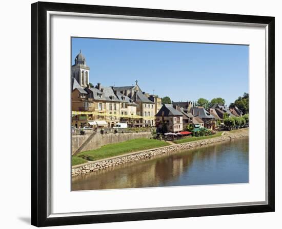 Europe, France, Dordogne, Montignac; the Market Town of Montignac on the Vézère-Nick Laing-Framed Photographic Print