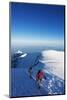 Europe, France, Haute Savoie, Rhone Alps, Chamonix Valley, Mont Blanc, Climbers on Mt Blanc-Christian Kober-Mounted Photographic Print