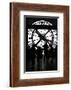 Europe, France, Paris. Clock and silhouettes at Musee D'Orsay.-Kymri Wilt-Framed Photographic Print