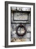 Europe, France, Paris. Iron ring of Seine River wall.-Kymri Wilt-Framed Photographic Print