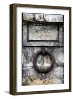 Europe, France, Paris. Iron ring of Seine River wall.-Kymri Wilt-Framed Photographic Print