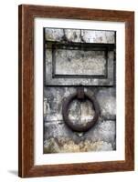 Europe, France, Paris. Iron ring of Seine River wall.-Kymri Wilt-Framed Photographic Print