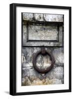 Europe, France, Paris. Iron ring of Seine River wall.-Kymri Wilt-Framed Photographic Print