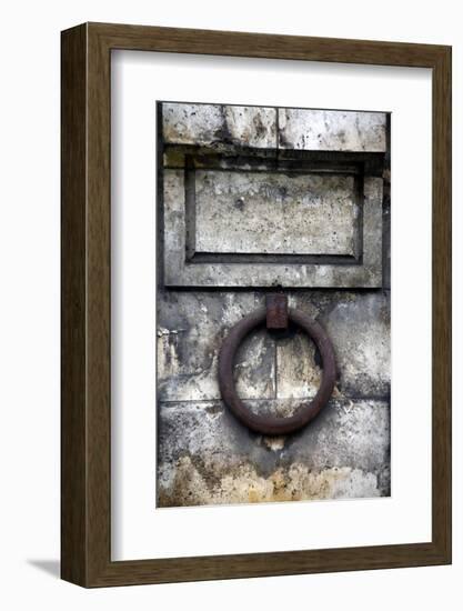 Europe, France, Paris. Iron ring of Seine River wall.-Kymri Wilt-Framed Photographic Print