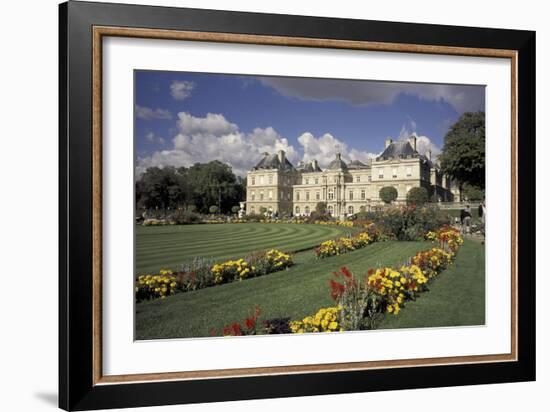 Europe, France, Paris, Luxembourg Garden; Palais du Luxembourg-David Barnes-Framed Photographic Print