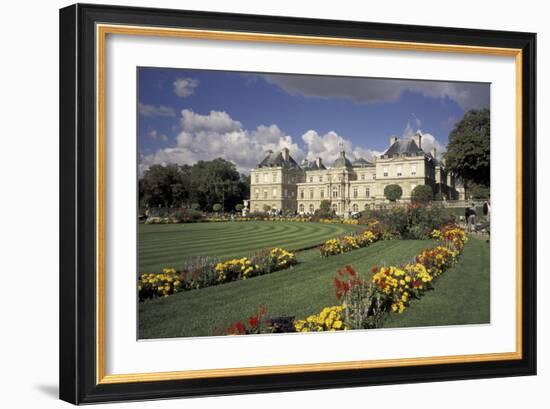 Europe, France, Paris, Luxembourg Garden; Palais du Luxembourg-David Barnes-Framed Photographic Print