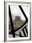Europe, France, Paris. View of Louvre from Musee D'orsay Clock.-Kymri Wilt-Framed Photographic Print