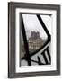 Europe, France, Paris. View of Louvre from Musee D'orsay Clock.-Kymri Wilt-Framed Photographic Print