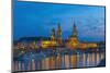 Europe, Germany, Dresden, Elbufer (Bank of the River Elbe), Saxony-Chris Seba-Mounted Photographic Print