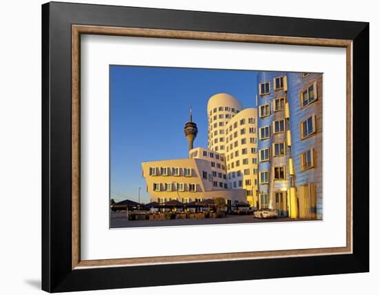 Europe, Germany, North Rhine-Westphalia, Dusseldorf, Alter Zollhafen, Modern Architecture-Chris Seba-Framed Photographic Print