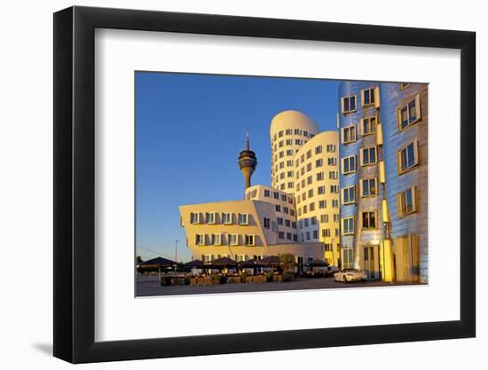 Europe, Germany, North Rhine-Westphalia, Dusseldorf, Alter Zollhafen, Modern Architecture-Chris Seba-Framed Photographic Print