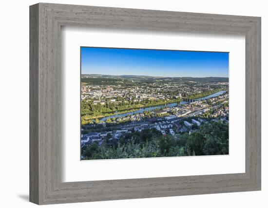 Europe, Germany, Rhineland-Palatinate, Panoramic View of the Marian Column on Trier-Udo Bernhart-Framed Photographic Print