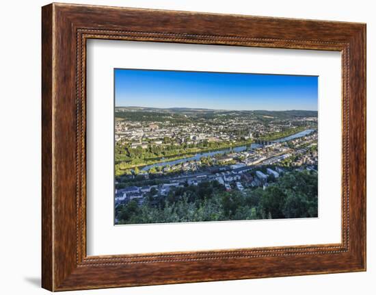 Europe, Germany, Rhineland-Palatinate, Panoramic View of the Marian Column on Trier-Udo Bernhart-Framed Photographic Print