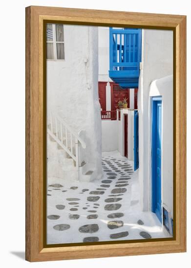 Europe, Greece, Cyklades, Mykonos, Part of the Cyclades Island Group in the Aegean Sea-Christian Heeb-Framed Premier Image Canvas