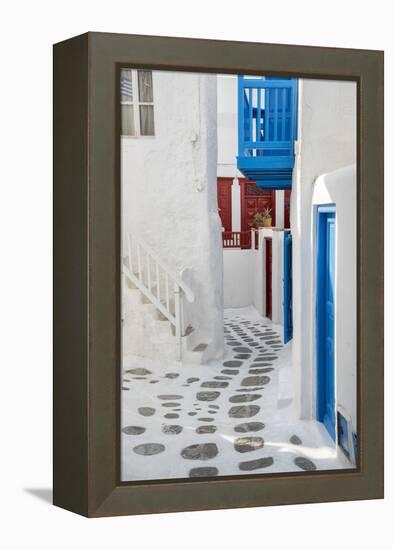 Europe, Greece, Cyklades, Mykonos, Part of the Cyclades Island Group in the Aegean Sea-Christian Heeb-Framed Premier Image Canvas