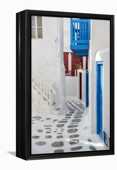 Europe, Greece, Cyklades, Mykonos, Part of the Cyclades Island Group in the Aegean Sea-Christian Heeb-Framed Premier Image Canvas