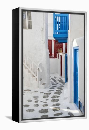 Europe, Greece, Cyklades, Mykonos, Part of the Cyclades Island Group in the Aegean Sea-Christian Heeb-Framed Premier Image Canvas