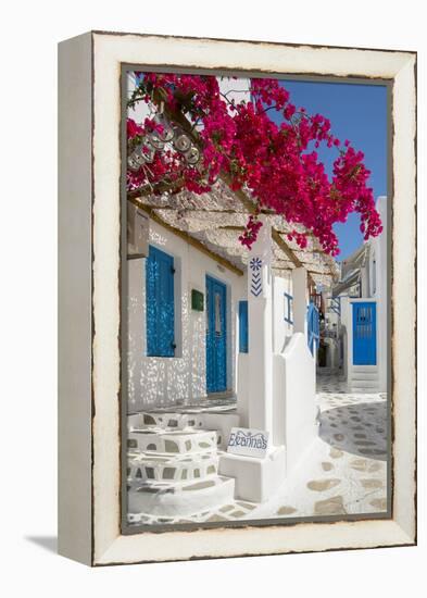 Europe, Greece, Cyklades, Mykonos, Part of the Cyclades Island Group in the Aegean Sea-Christian Heeb-Framed Premier Image Canvas