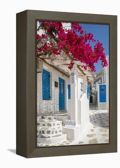 Europe, Greece, Cyklades, Mykonos, Part of the Cyclades Island Group in the Aegean Sea-Christian Heeb-Framed Premier Image Canvas