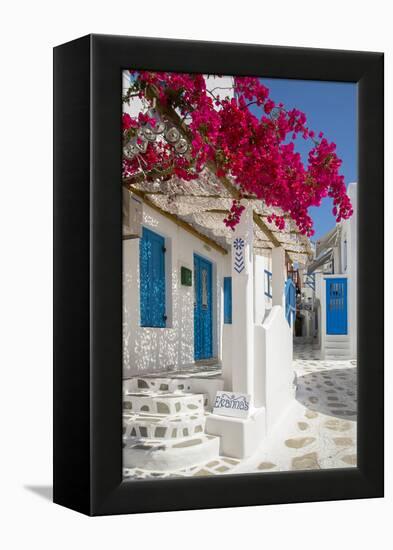 Europe, Greece, Cyklades, Mykonos, Part of the Cyclades Island Group in the Aegean Sea-Christian Heeb-Framed Premier Image Canvas