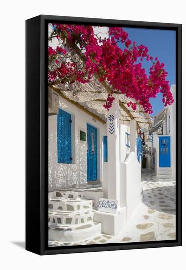 Europe, Greece, Cyklades, Mykonos, Part of the Cyclades Island Group in the Aegean Sea-Christian Heeb-Framed Premier Image Canvas