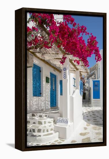 Europe, Greece, Cyklades, Mykonos, Part of the Cyclades Island Group in the Aegean Sea-Christian Heeb-Framed Premier Image Canvas