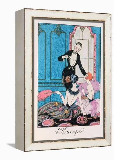 Europe', Illustration for a Calendar for 1921, 1920-Georges Barbier-Framed Premier Image Canvas