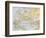 Europe In 1270 Old Map-marzolino-Framed Art Print