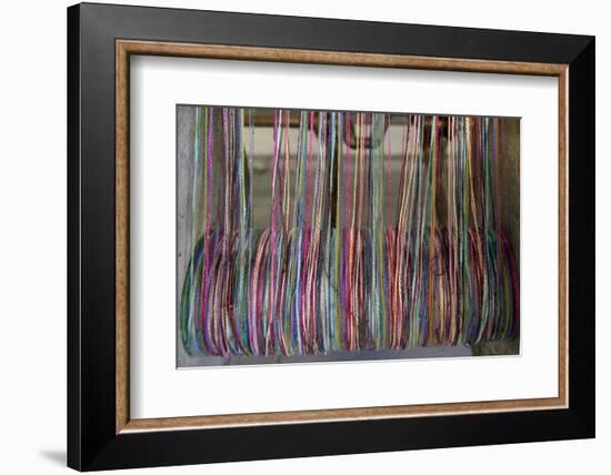 Europe, Ireland, Avoca. Avoca Handweavers Mill, County Wicklow. Woollen Threads.-Kymri Wilt-Framed Photographic Print