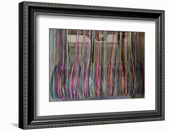 Europe, Ireland, Avoca. Avoca Handweavers Mill, County Wicklow. Woollen Threads.-Kymri Wilt-Framed Photographic Print