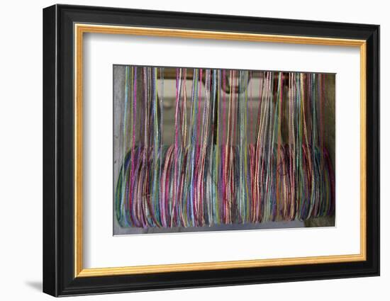 Europe, Ireland, Avoca. Avoca Handweavers Mill, County Wicklow. Woollen Threads.-Kymri Wilt-Framed Photographic Print