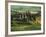 Europe, Italy. A pastoral Tuscany villa in Val d'Orcia-Dennis Flaherty-Framed Photographic Print