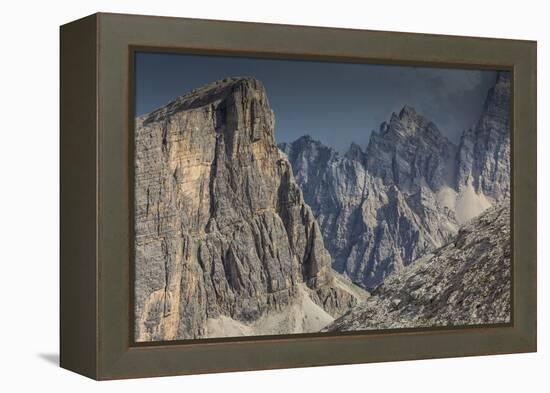 Europe, Italy, Alps, Dolomites, Mountains, Formin, Monte Pelmo, View from Rifugio Nuvolau-Mikolaj Gospodarek-Framed Premier Image Canvas