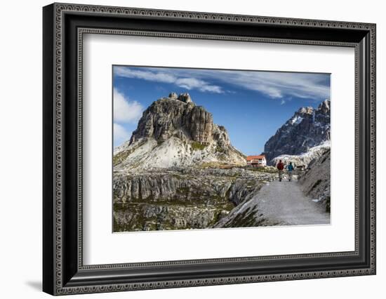 Europe, Italy, Alps, Dolomites, Sexten Dolomites, South Tyrol, Rifugio Antonio Locatelli-Mikolaj Gospodarek-Framed Photographic Print