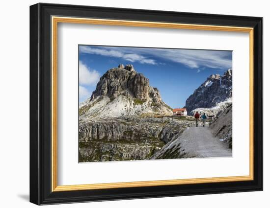 Europe, Italy, Alps, Dolomites, Sexten Dolomites, South Tyrol, Rifugio Antonio Locatelli-Mikolaj Gospodarek-Framed Photographic Print