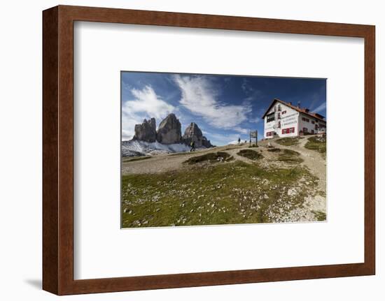 Europe, Italy, Alps, Dolomites, Sexten Dolomites, South Tyrol, Rifugio Antonio Locatelli-Mikolaj Gospodarek-Framed Photographic Print