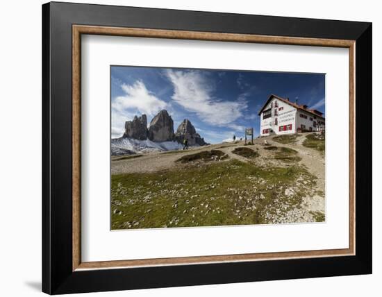 Europe, Italy, Alps, Dolomites, Sexten Dolomites, South Tyrol, Rifugio Antonio Locatelli-Mikolaj Gospodarek-Framed Photographic Print